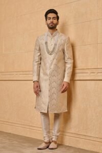 Gold Brocade Sherwani